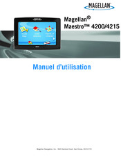 Magellan MAESTRO 4200 Manuel D'utilisation