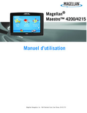 Magellan MAESTRO 4215 Manuel D'utilisation