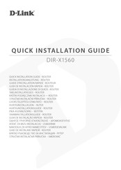 D-Link DIR-X1560 Guide D'installation Rapide