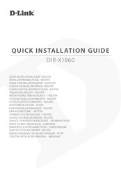 D-Link DIR-X1860 Guide D'installation Rapide