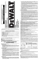 DeWalt DW893 Guide D'utilisation