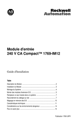 Rockwell Automation Compact 1769-IM12 Guide D'installation