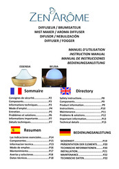 ZEN AROME BELISIA Manuel D'utilisation