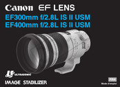 Canon EF300mm f/2.8L IS USM Mode D'emploi