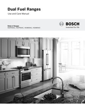 Bosch HDI8054U Manuel D'utilisation Et D'entretien