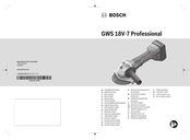 Bosch GWS 18V-7 Professional Notice Originale