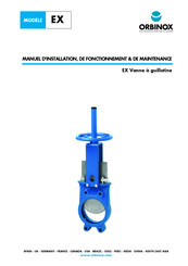 Orbinox EX Série Manuel D'installation, De Fonctionnement Et De Maintenance