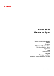 Canon TR8500 Série Manuel En Ligne