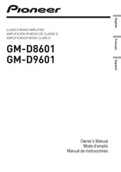 Pioneer GM-D9601 Mode D'emploi