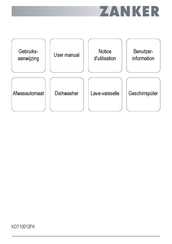 ZANKER KDT10012FK Notice D'utilisation