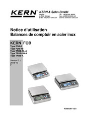 KERN and SOHN FOB 10K-3LM Notice D'utilisation
