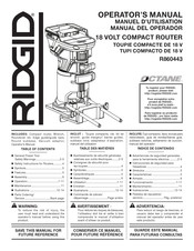 RIDGID OCTANE R860443 Manuel D'utilisation