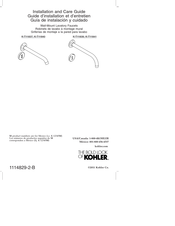 Kohler K-T11840 Guide D'installation Et D'entretien