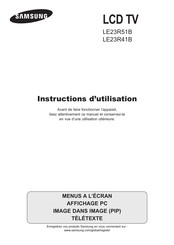 Samsung LE23R51B Instructions D'utilisation