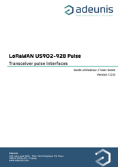 ADEUNIS LoRaWAN US902-928 Pulse Guide Utilisateur