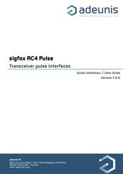 ADEUNIS sigfox RC4 Pulse Guide Utilisateur