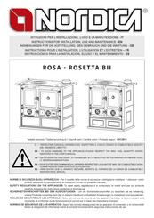 Nordica ROSETTA BII Instructions Pour L'installation, L'utilisation Et L'entretien