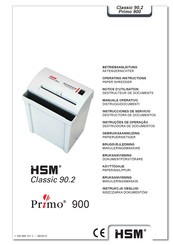 HSM Primo 900 Notice D'utilisation