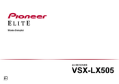Pioneer ELITE VSX-LX505 Mode D'emploi