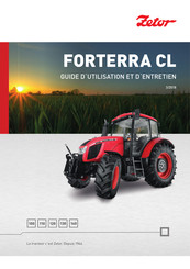 Zetor FORTERRA CL 140 Guide D'utilisation Et D'entretien