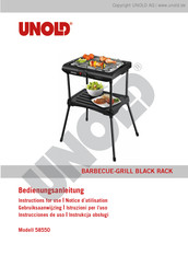 Unold Black Rack 58550 Notice D'utilisation