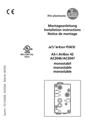 IFM Electronic AC2046 Notice De Montage