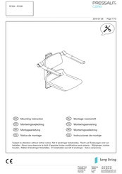 Pressalit PLUS R7435 Notice De Montage