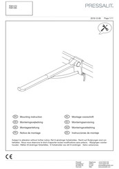 Pressalit R381485 Notice De Montage