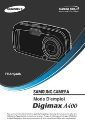 Samsung Digimax A400 Mode D'emploi