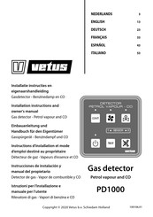 Vetus PD1000 Instructions D'installation Et Mode D'emploi