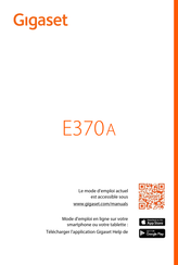 Gigaset E370A Mode D'emploi