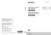 Sony NEX-C3 Mode D'emploi