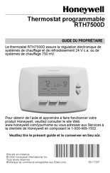 Honeywell RTH7500D Guide Du Propriétaire