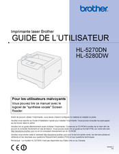 Brother HL-5270DN Guide De L'utilisateur