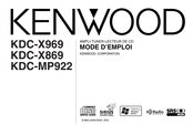Kenwood KDC-X969 Mode D'emploi