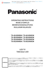 Panasonic TX-65JXW634 Mode D'emploi