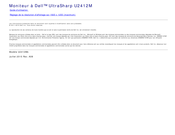 Dell UltraSharp U2412M Guide Utilisateur