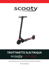 Scooty CITY EVO Notice Originale