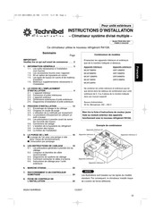 Technibel Climatisation MCAF188R5I Instructions D'installation