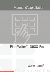 Glunz & Jensen PlateWriter 3600 Pro Manuel D'exploitation