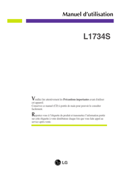 LG L1734S Manuel D'utilisation
