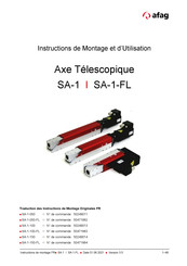Afag SA-1-150 Instructions De Montage Et D'utilisation