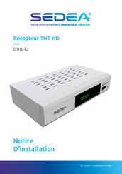 SEDEA DVB-T2 Notice D'installation
