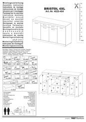 FMD Furniture BRISTOL 4XL 4020-404 Instructions De Montage