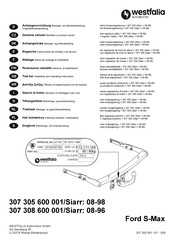 Westfalia Automotive 307 305 600 001 Notice De Montage Et D'utilisation