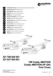 Westfalia Automotive 321 768 600 001 Notice De Montage Et D'utilisation