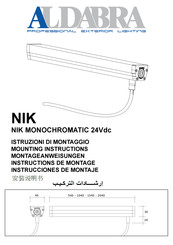 ALDABRA NIK RGB 24Vdc Instructions De Montage