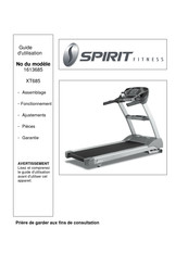 Spirit Fitness XT685 Guide D'utilisation
