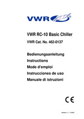 VWR RC-10 Basic Mode D'emploi