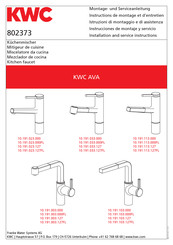 KWC AVA 10.191.003.127 Instructions De Montage Et D'entretien